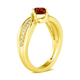 10K 14K 18K Gold Personalized 2 Birthstones Engraved Ring Mother's Day Gift