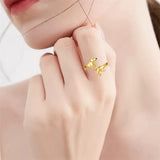 Sterling Silver  Dachshund Dog Adjustable Ring Gifts for Women Dog Lovers