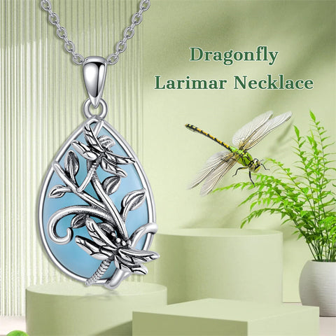 Sterling Silver Dragonfly Pendant Necklace