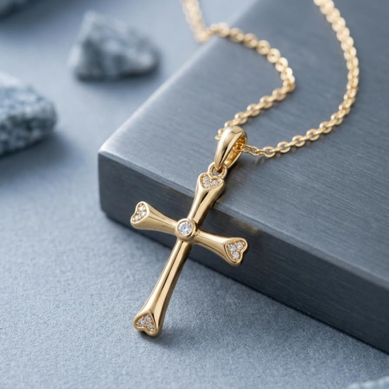 14K Gold Plated Cross Necklaces for Women Faith Jewelry for  Anniversary Christmas Birthday Mother's Day