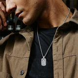 Sterling Silver Dog Tag Baseball Basketball Softball Soccer Pendant Necklace for Men