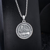 Sterling Silver Memento Mori Pendant Necklace