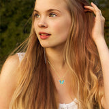 14K Gold Butterfly Pendant Necklace