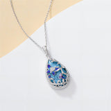 Sterling Silver Turquoise Butterfly Dragonfly Bee Hummingbird Ladybug Pendant Necklace