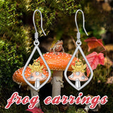 Sterling Silver Bee Butterfly Chicken Chihuahua  Dinosaur Frog Octopus Paw Print Platypus Dangle Earrings