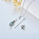 Sterling Silver Teardrop Crystal Butterfly Dragonfly Fox Hummingbird Phoenix Tree of Life Urn Necklaces for Ashes