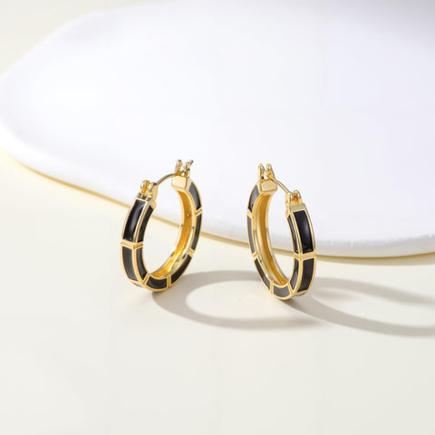 14K Gold Plated  Hoop Earrings for Her