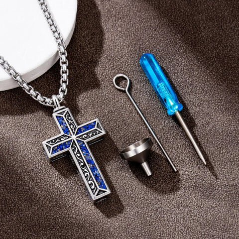 Sterling Silver Cross Hummingbird Cardinal  Rose Sunflower Urn  Necklace for Ashes Cremation Jewelry