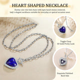 Sterling SilverTurquoise Red Coral Lapis Lazuli Malachite Paperclip Chain Necklace