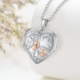 Sterling Silver Personalized Photo Mother Daughter Sister Pendant Necklace