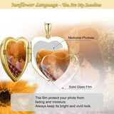 10K 14K 18K Gold Personalized Photo Tree of Life Bee Sunflower Rose  Pendant Necklace