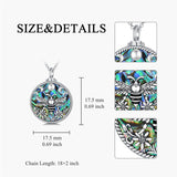 Sterling Silver Abalone Shell Bee Butterfly Dragonfly Urn Necklace for Ashes