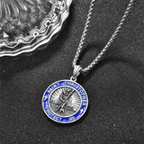 925 Sterling Silver Patron Saint Medals Saint Christopher Amulet Saint Michael Necklace Protection Jewelry for Men