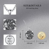 St Michael Necklace 925 Sterling Silver Amulet Pendant with 22+2 Inch Stainless Steel Chain Jewelry for Men & Women