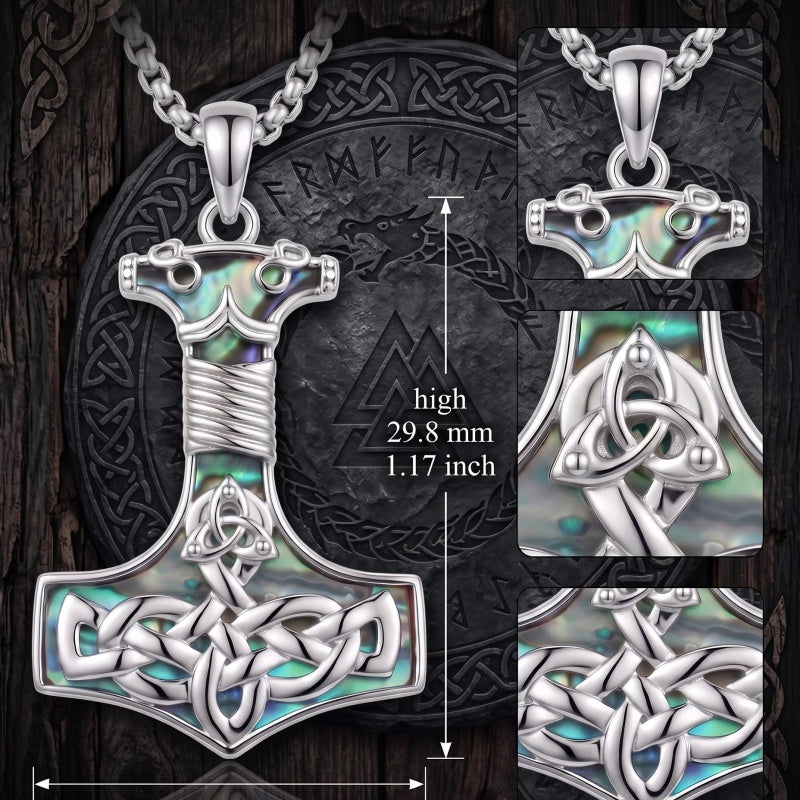 Sterling Silver Peace Sign Coexist Peace Symbol Pirate Tree of Life Thor's Hammer Wolf Raven Viking Series Necklace