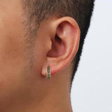 14K Gold Plated Viking  Hoop Earrings for Men