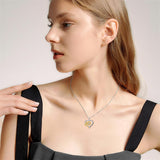Personalized You are My Sunshine Necklace 10K/14K/18K Gold Sunflower Necklace for Women Heart Infinity Necklace Pendant Jewelry