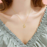 Three Heart Necklace, I Love You Forever Gold Heart Pendant Necklace Mom Jewelry Gifts for Mother Grandma, 16+2 Inch