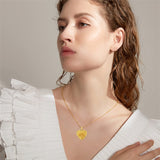 10K 14K 18K Gold Personalized Photo Tree of Life Bee Sunflower Rose  Pendant Necklace