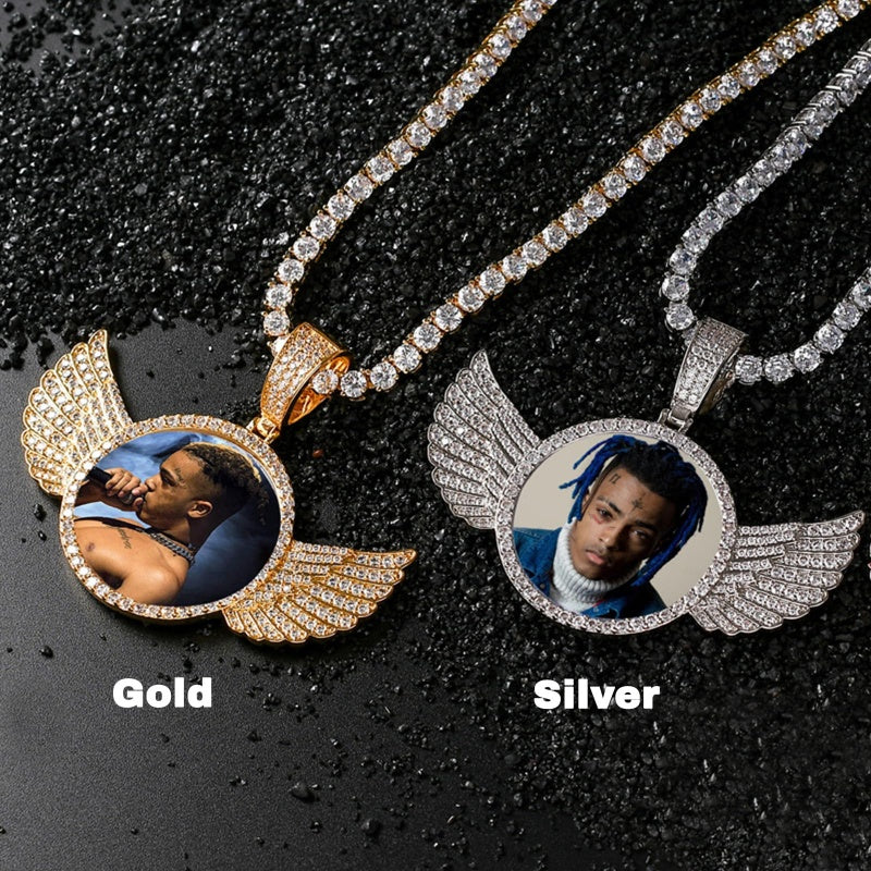 14K Gold Plated Personalized Photo Pendant Necklace Personalized Gift