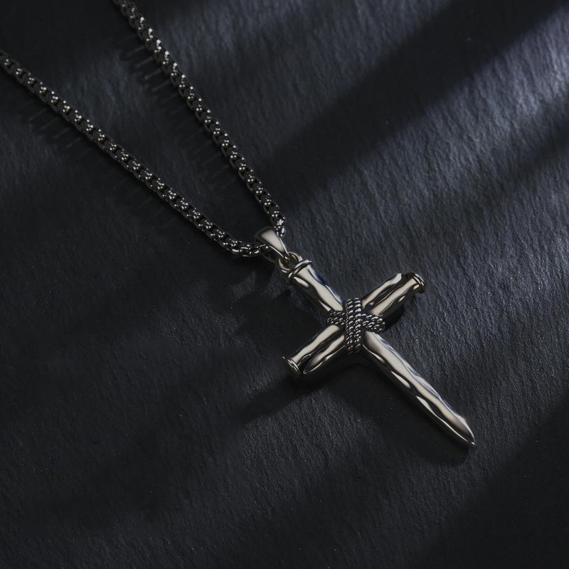 14K Gold Plated Cross Pendant Necklace Protection Jewelry Religious Gift