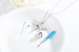 Cremation Jewelry for Ashes 925 Sterling Silver DragonflyUrn Necklace for Ashes Keepsake Memorial Jewelry Gifts for Women Men