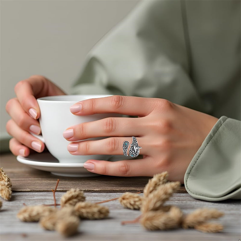Sterling Silver Oxidized Dragonfly Butterfly Hummingbird Sea Turtle Anchor Cross Tree of Life Sunflower Spoon Ring