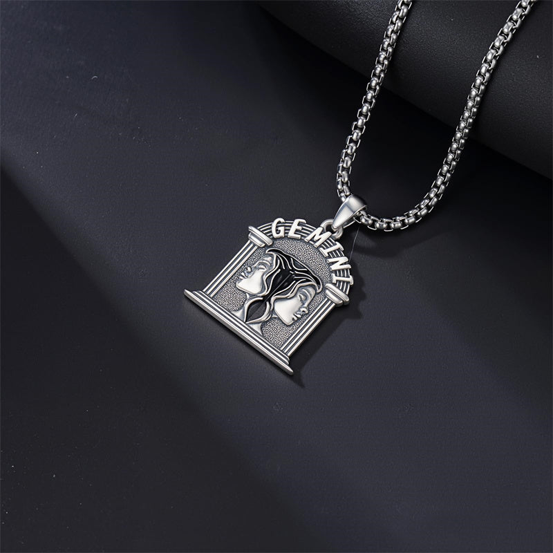 Sterling Silver Constellation Celestial Pendant Necklace