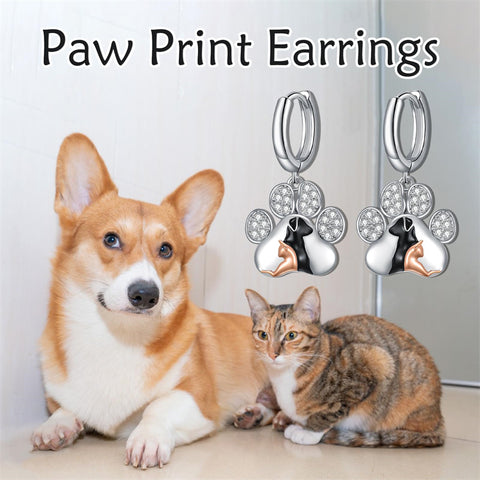 Sterling Silver Bee Butterfly Chicken Chihuahua  Dinosaur Frog Octopus Paw Print Platypus Dangle Earrings