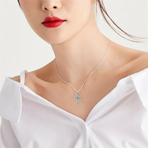 Sterling Silver Abalone Shell Bee Butterfly Dragonfly  Hummingbird Ladybug Cross Pendant Necklace for Women