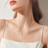 Cross Cremation Jewelry 925 Sterling Silver Urn Necklace Keepsake Ashes Hair Memorial Pendant Always in My Heart Locket for Women