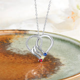 Sterling Silver Personalized  Engraved 2-6 Names Family Pendant Necklace