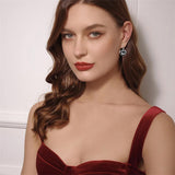 Sterling Silver Black Obsidian Snake Hummingbird Butterfly Dragonfly Leverback Earrings