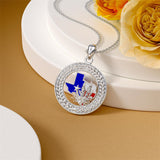 Sterling Silver Jamaica America Texas Africa Map Pendant Necklace Country Map Chain Jewelry Gifts