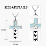 Sterling Silver Abalone Shell Opal Butterfly Dragonfly Tree of Life Pet Paw Cross Urn Necklaces for Ashes