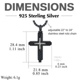 Sterling Silver Obsidian Lapis Lazuli Tigers Eye Turquoise Celtic Knot & Cross Urn Necklaces for Ashes