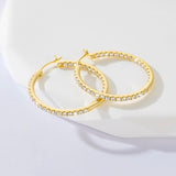 14K Gold Plated  Hoop Earrings for Women