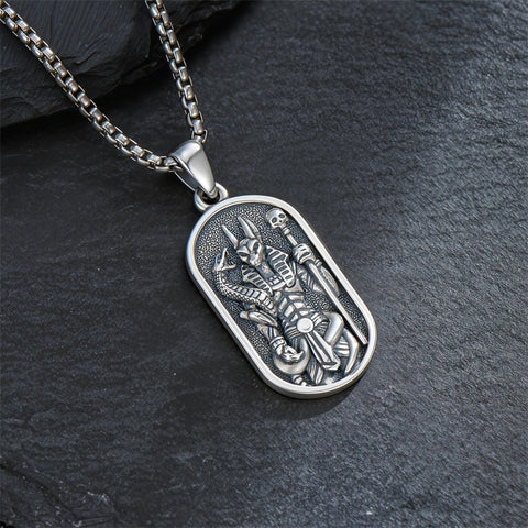 Sterling Silver Memento Mori Tree of Life Anubis Pendant Viking Amulet   Protection Pendant Necklace Egyptian Jewelry Christmas Birthday Gifts