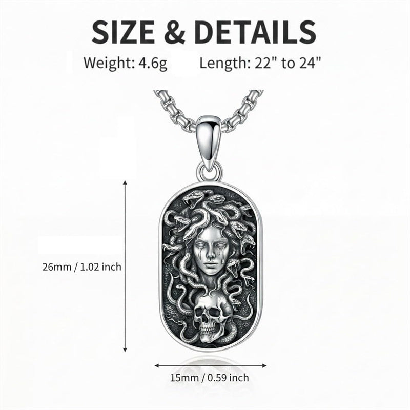 Sterling Silver Memento Mori Tree of Life Anubis Pendant Viking Amulet   Protection Pendant Necklace Egyptian Jewelry Christmas Birthday Gifts