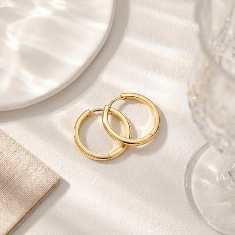 14K Gold Plated Hoop Earring for Women