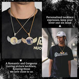 14K Gold Plated Personalized Photo Pendant Necklace Personalized Gift