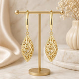 14K Gold Plated Dangle Drop Earrings for Women