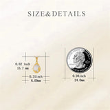 10K 14K 18K Yellow Gold Moonstone Opal Black Onyx Filigree Pendant Necklace