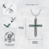 Sterling Silver Obsidian Lapis Lazuli Tigers Eye Turquoise Celtic Knot & Cross Urn Necklaces for Ashes