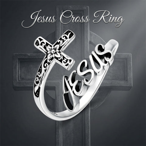Sterling SilverJesus Cross Bee Cross  Dragonfly Cross Moonstone Sunflower Tree of Life Sunflower Adjustable Spoon Ring