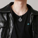 St Michael Necklace for Men Sterling Silver Amulet Pendant with 22+2 Inch Stainless Steel Chain Jewelry for Men & Women