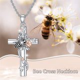 Sterling Silver Cross Bee Hummingbird Butterfly Dove Red Cardinal Pendant Necklace for Her