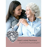 Sterling Silver Personalized Father and Daughter Mother and Daughter  Skull Photo Locket Necklace