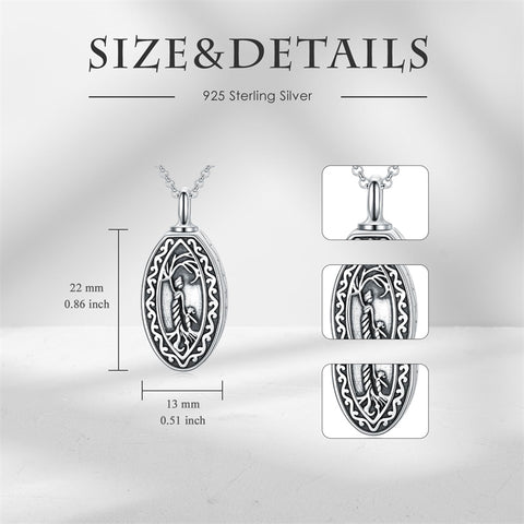 Sterling Silver Tree of Life Urn Necklaces for Ashes