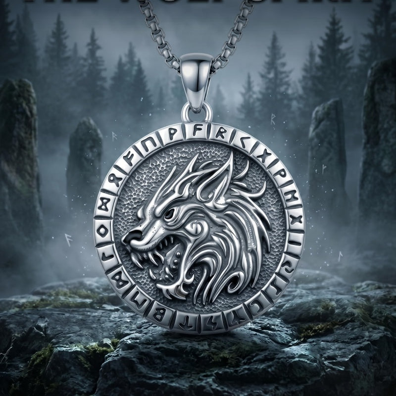 Sterling Silver Peace Sign Coexist Peace Symbol Pirate Tree of Life Thor's Hammer Wolf Raven Viking Series Necklace